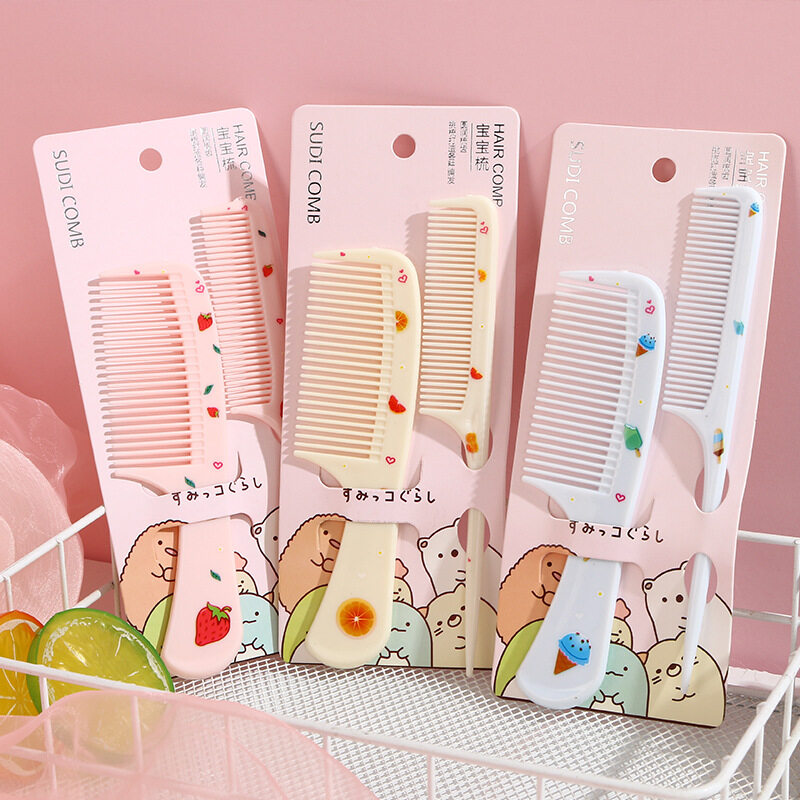 Japanese style strong plastic girl hair brush anti-static home use hair comb for woman hairdressing tool hair care
